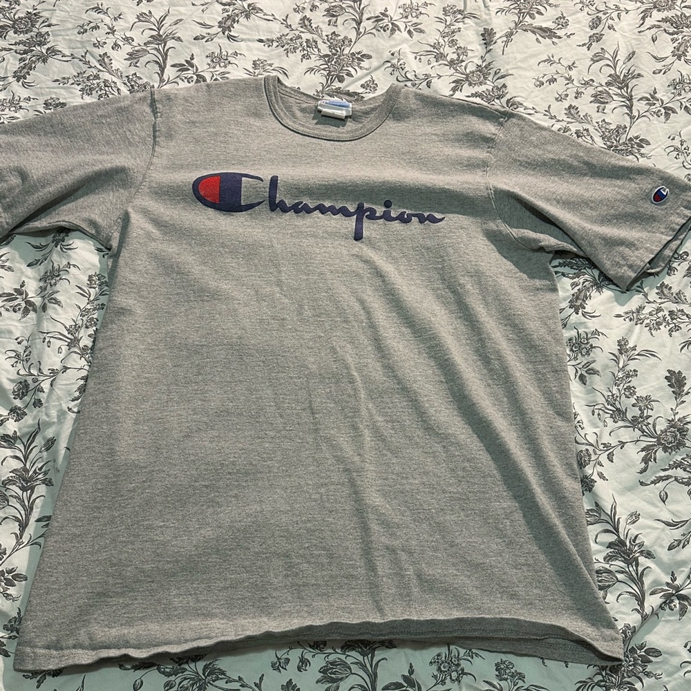 Champion Men’s T-Shirt, Grey, X-Large
